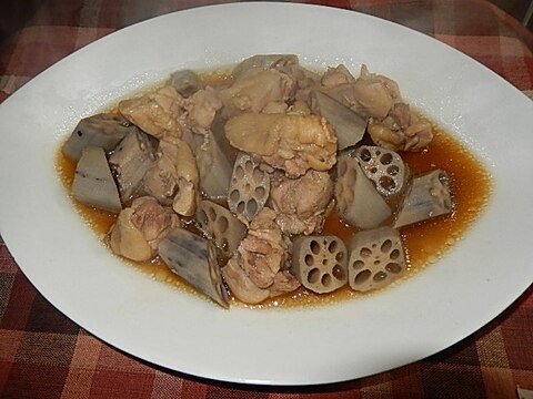 鶏肉とレンコンの煮物